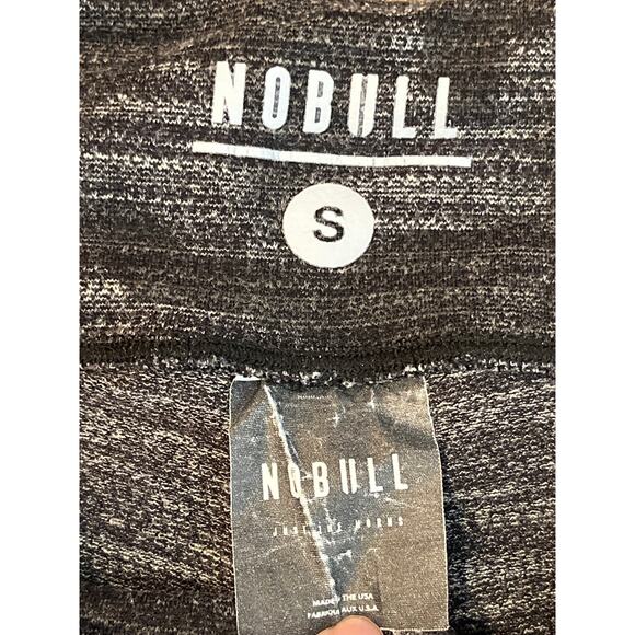NOBULL Dark Camo Crop Leggings Size Small Gray Black - Picture 5 of 8